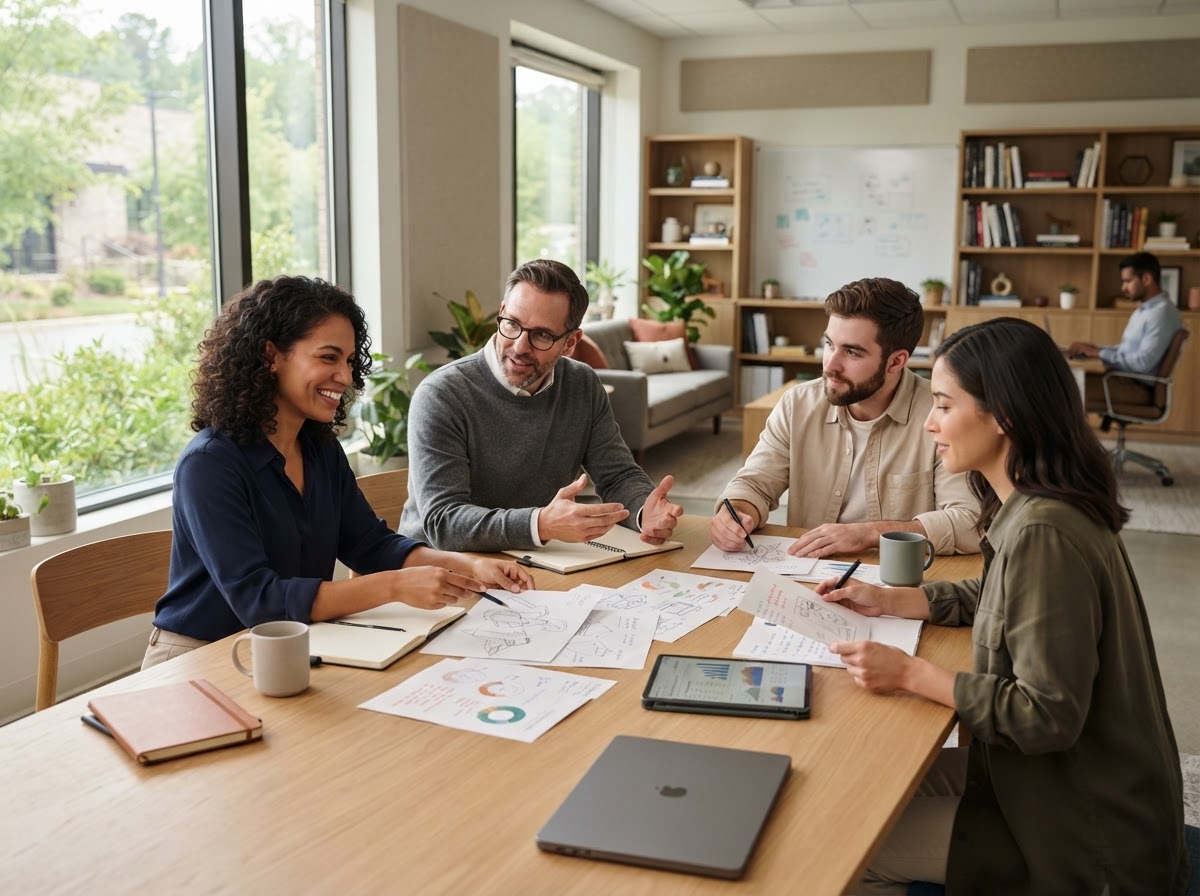 Xarvelok Imbrethu team som arbetar med dataanalys och riskmodellering
